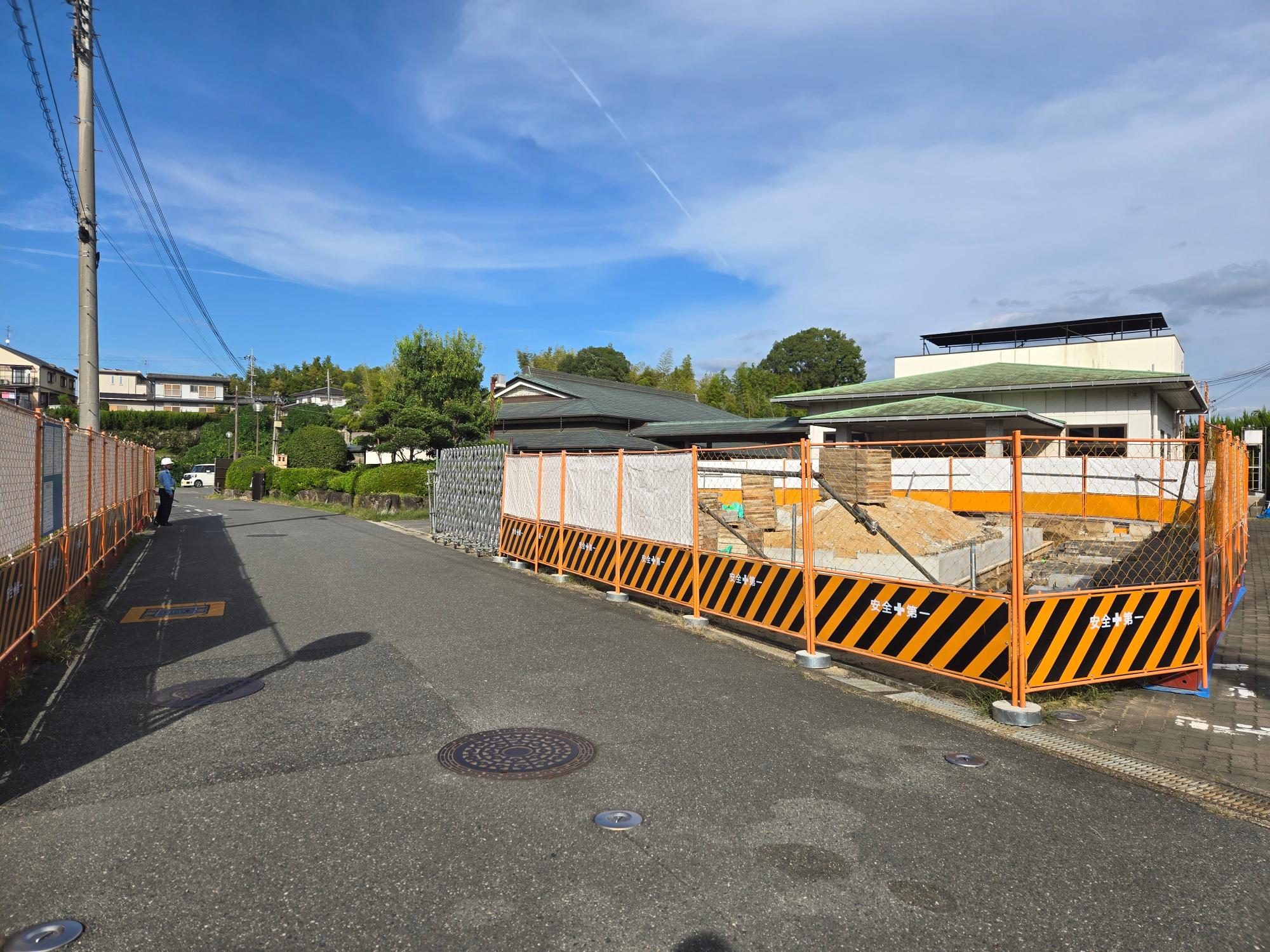 清浄会館の再整備工事の様子