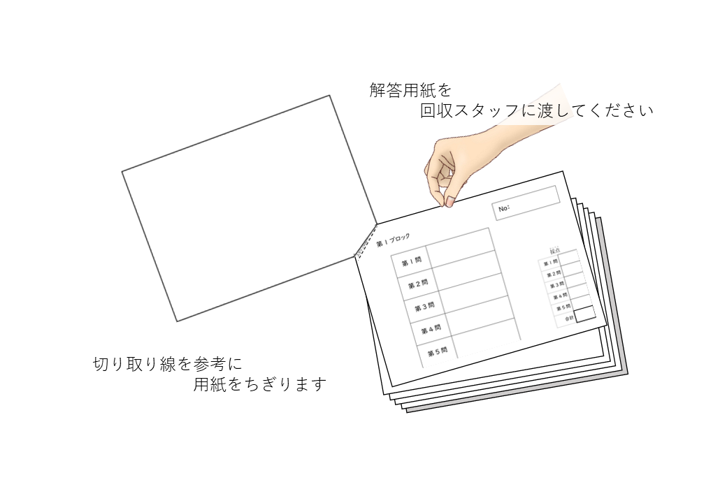 競技の部回答用紙回収