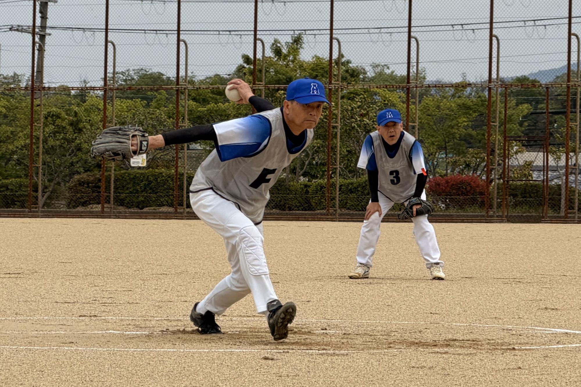自治会ソフトボール大会の様子