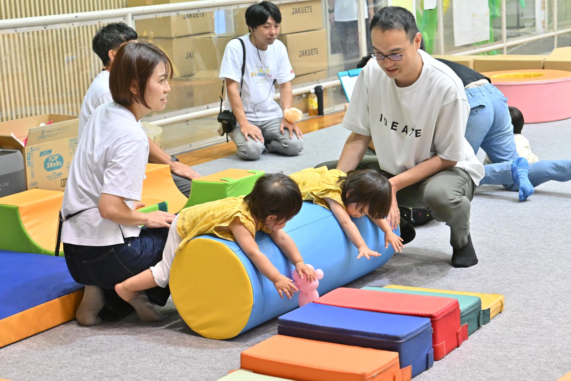 まちあそびフェスおとうさんラボの様子