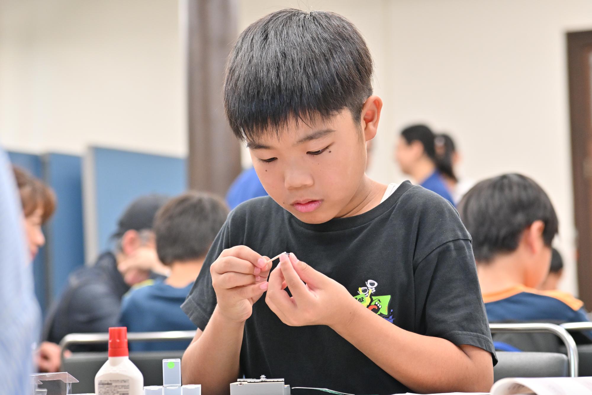 秀長さん入門講座 ジオラマ作りの様子