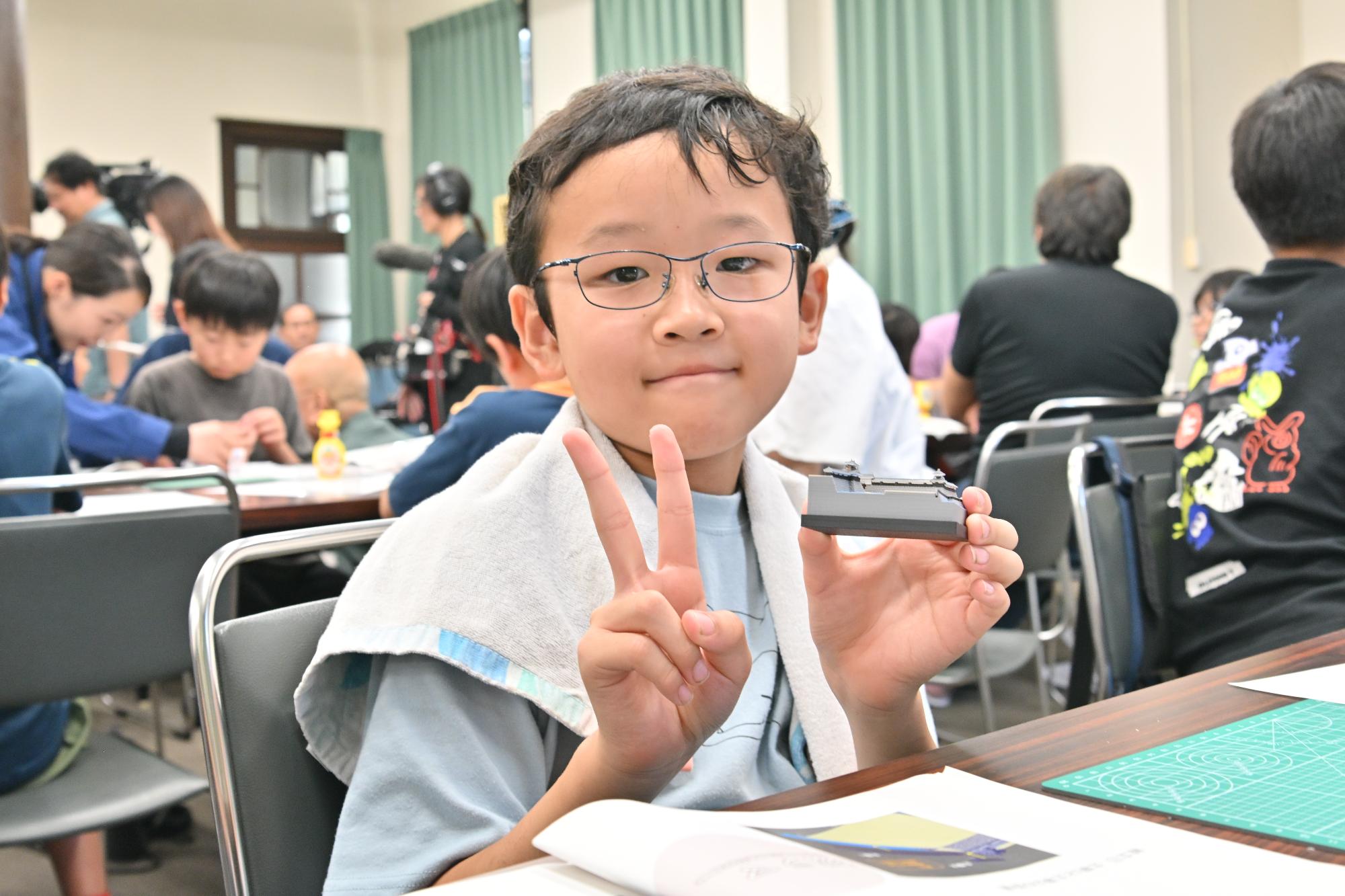 秀長さん入門講座 ジオラマ作りの様子