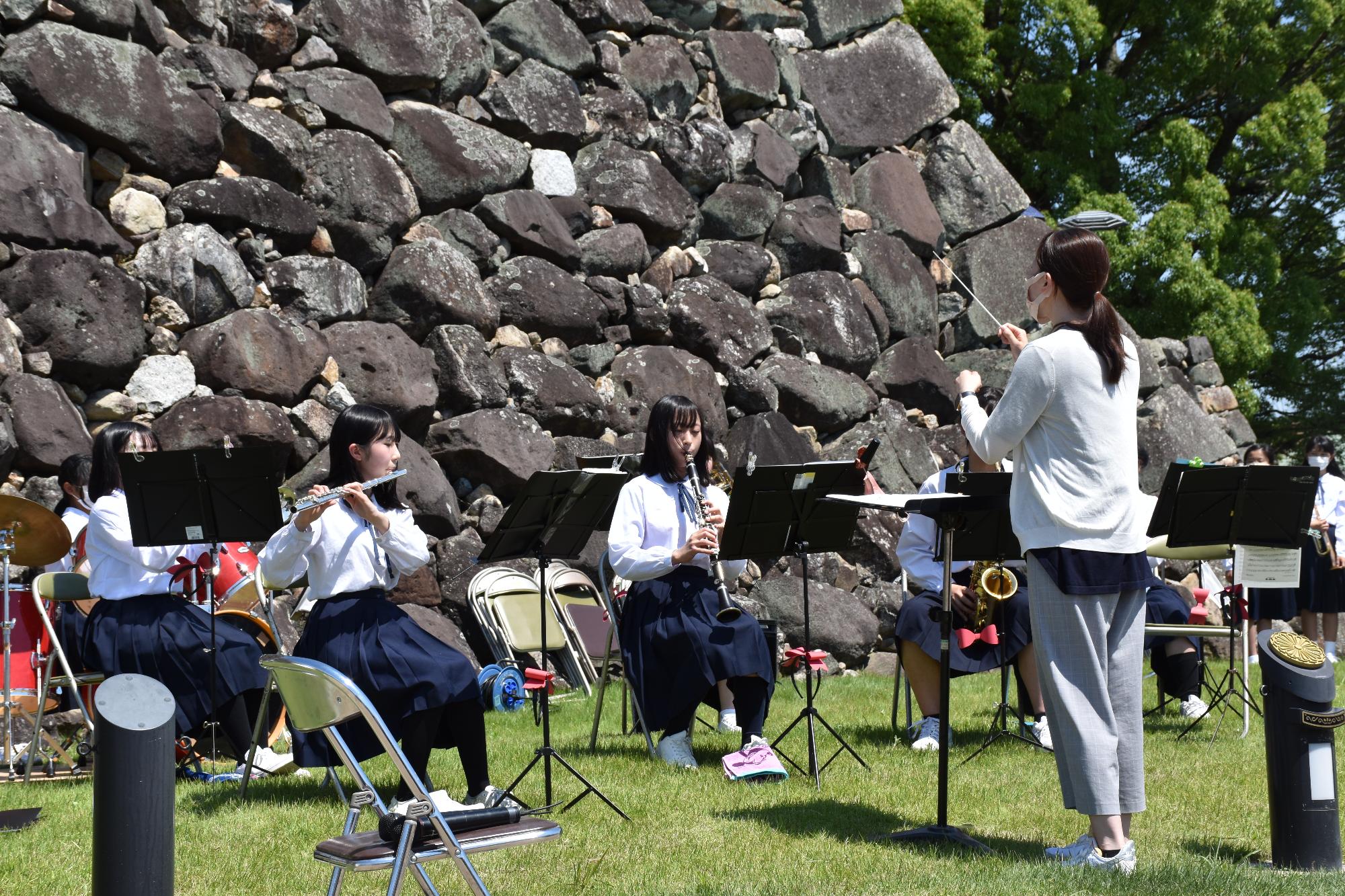 郡山高校吹奏楽部の演奏