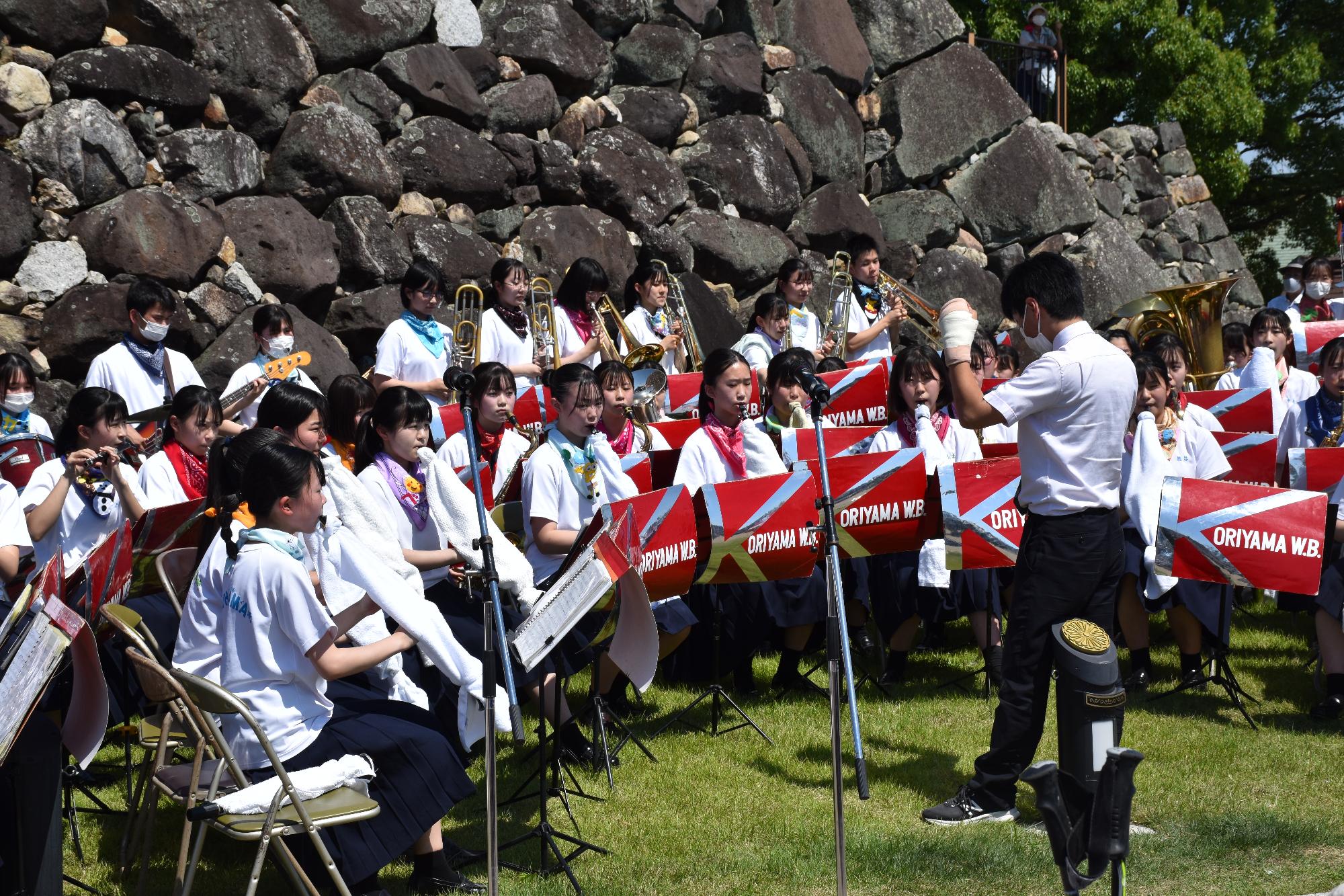 郡山高校吹奏楽部の演奏