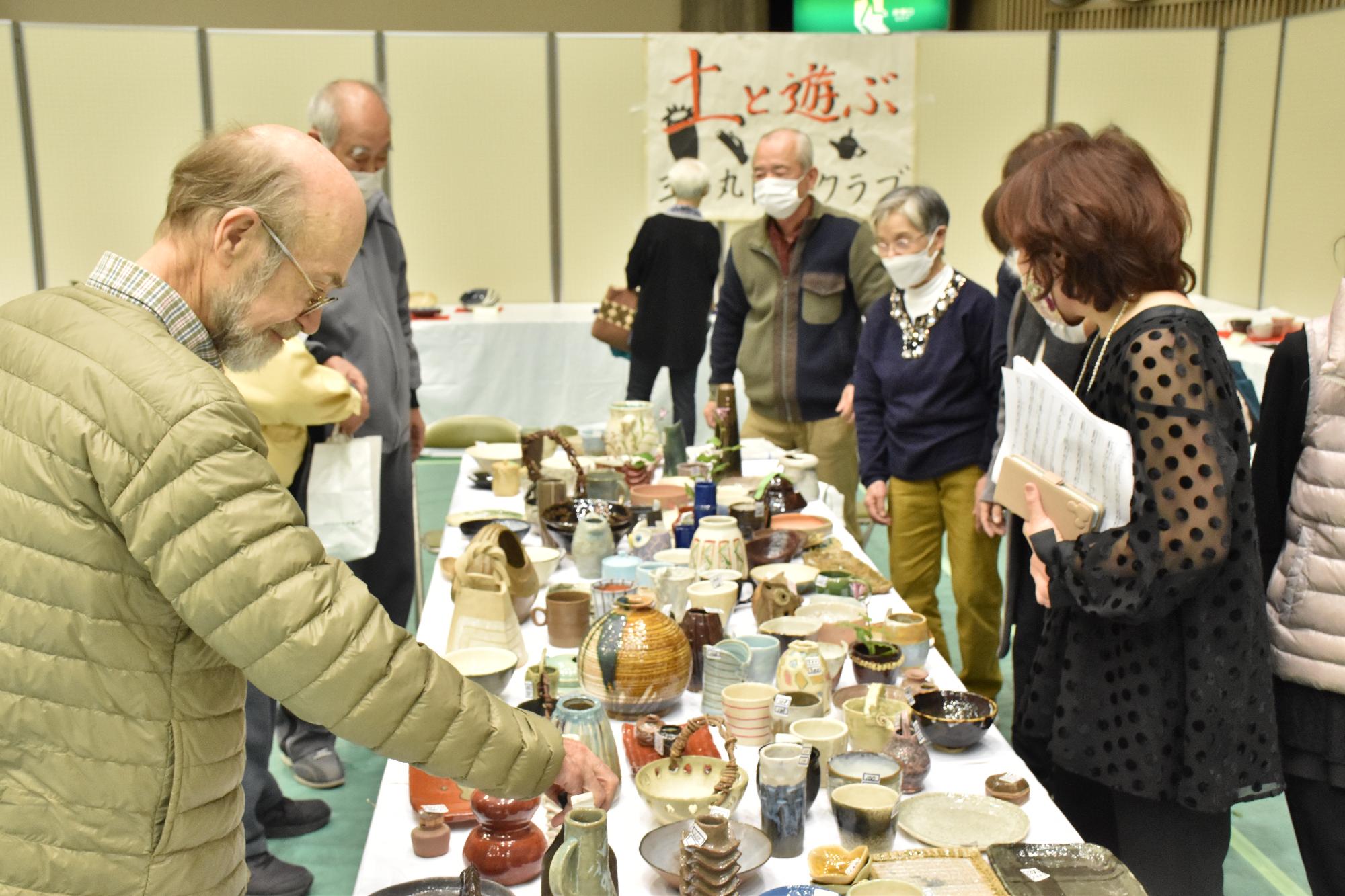 三の丸祭作品展示の様子