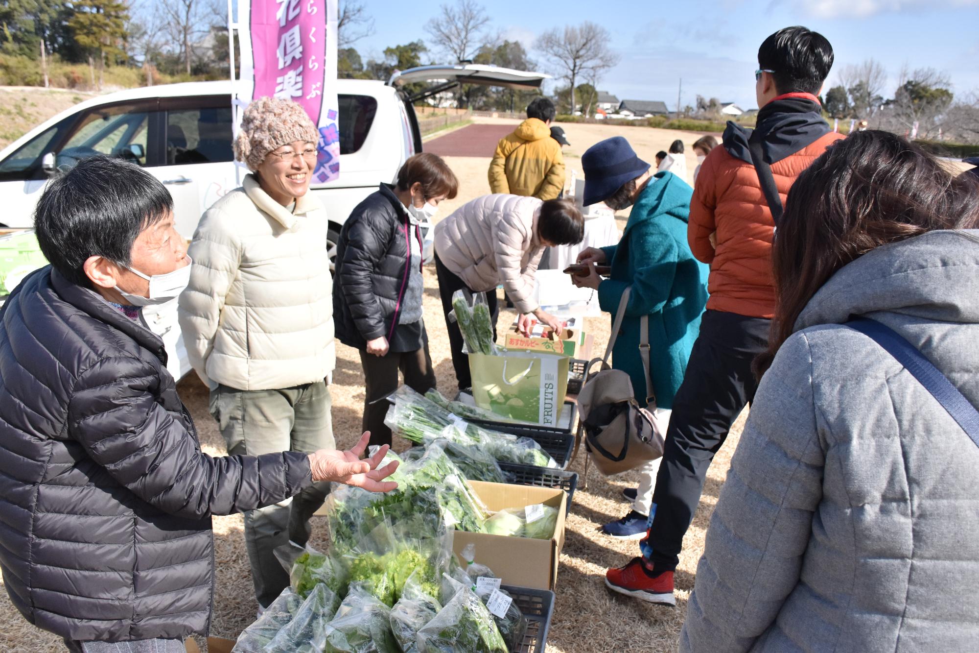 郡山・市の日の会場内の様子