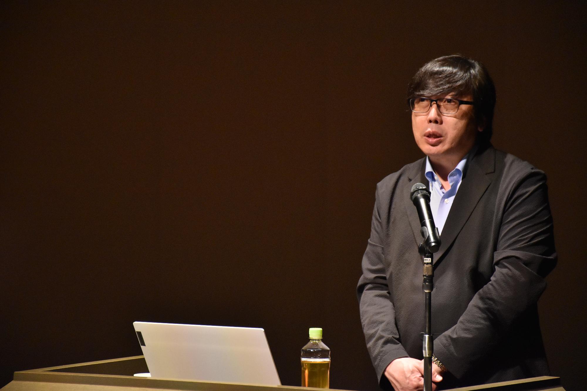 秀長さんファンクラブ旗揚げ公演 特別講演の様子