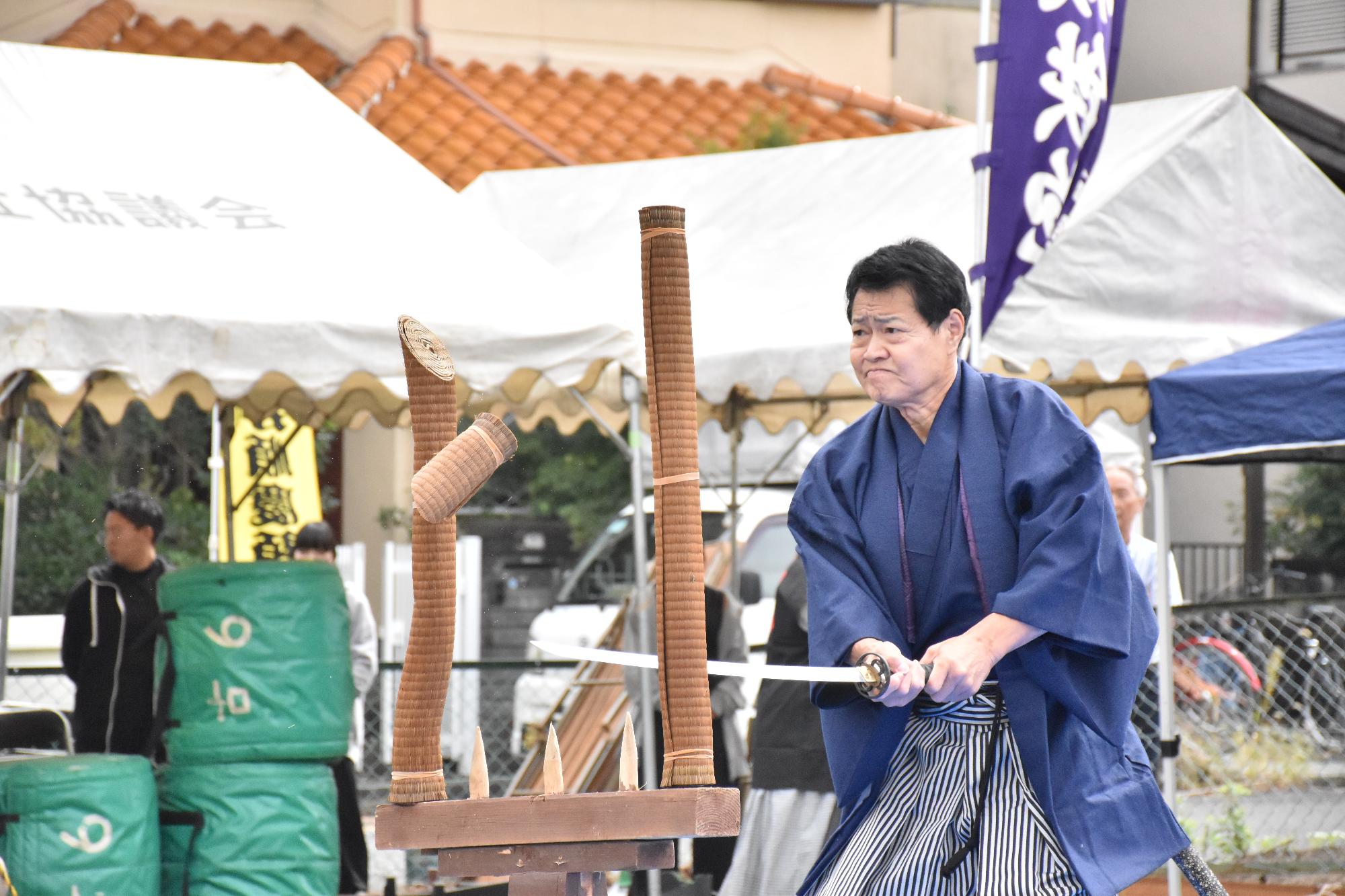 順慶まつり 真剣での演武