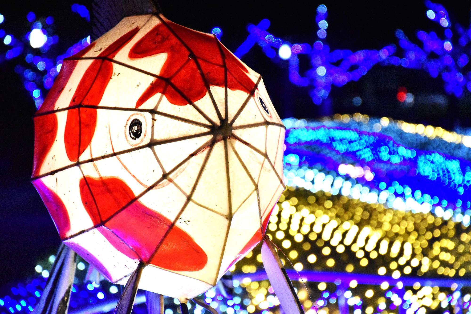 大和郡山イルミネーション2025の会場の様子