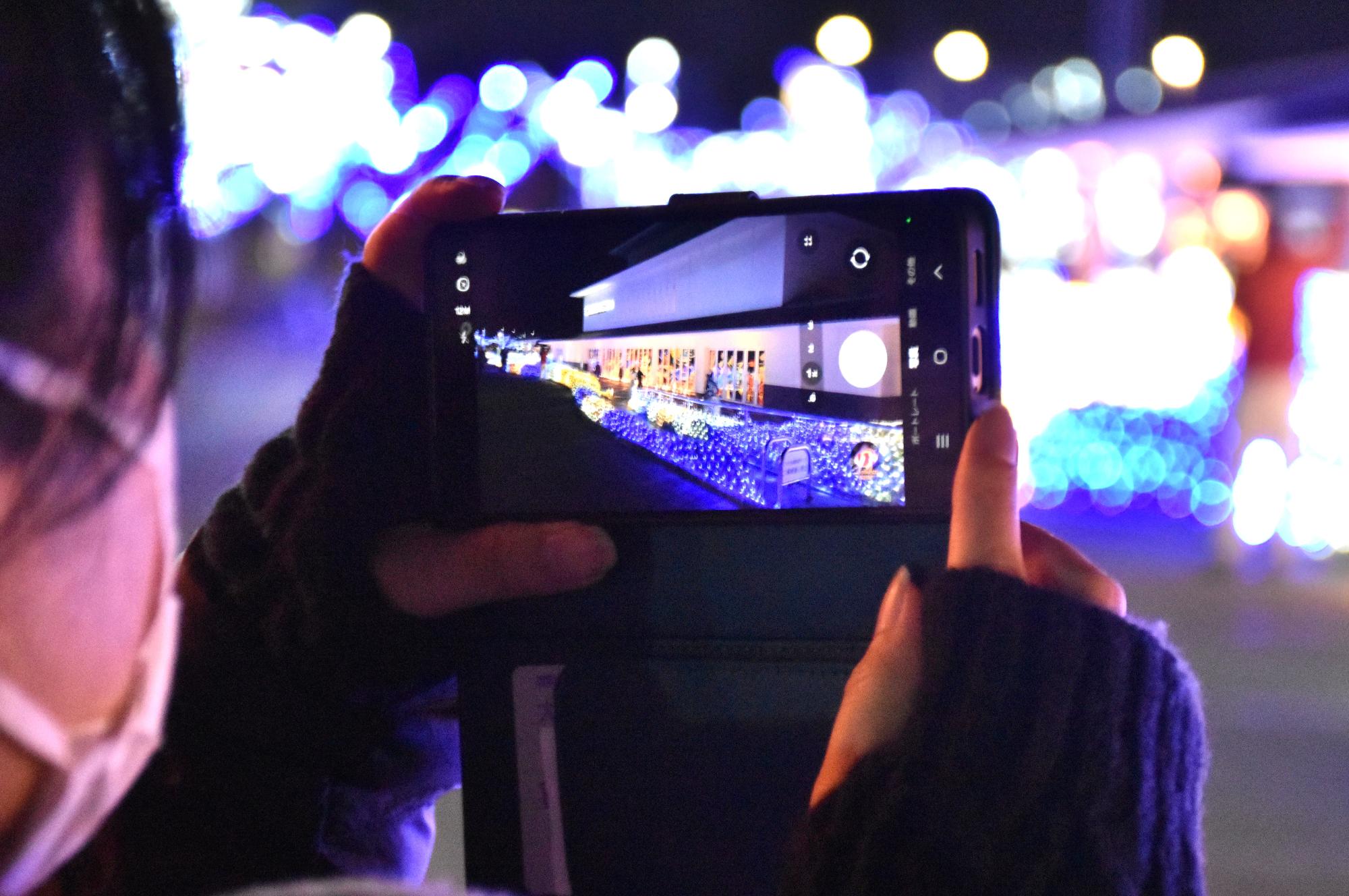 大和郡山イルミネーション2025の会場の様子