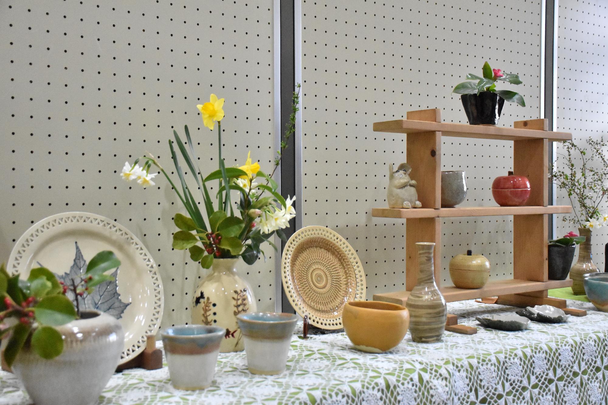 公民館フェスティバルで展示されている作品