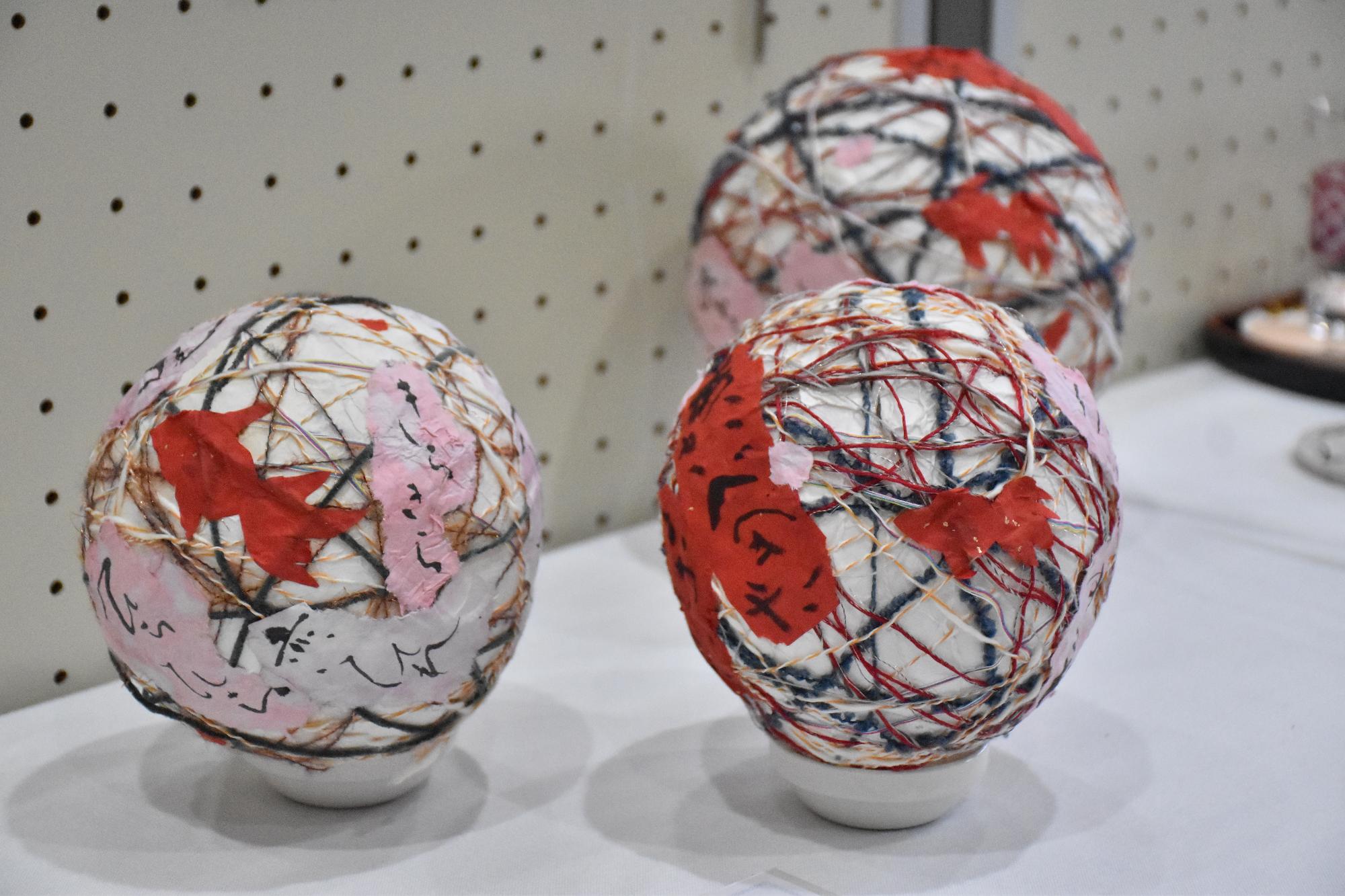 公民館フェスティバルで展示されている作品