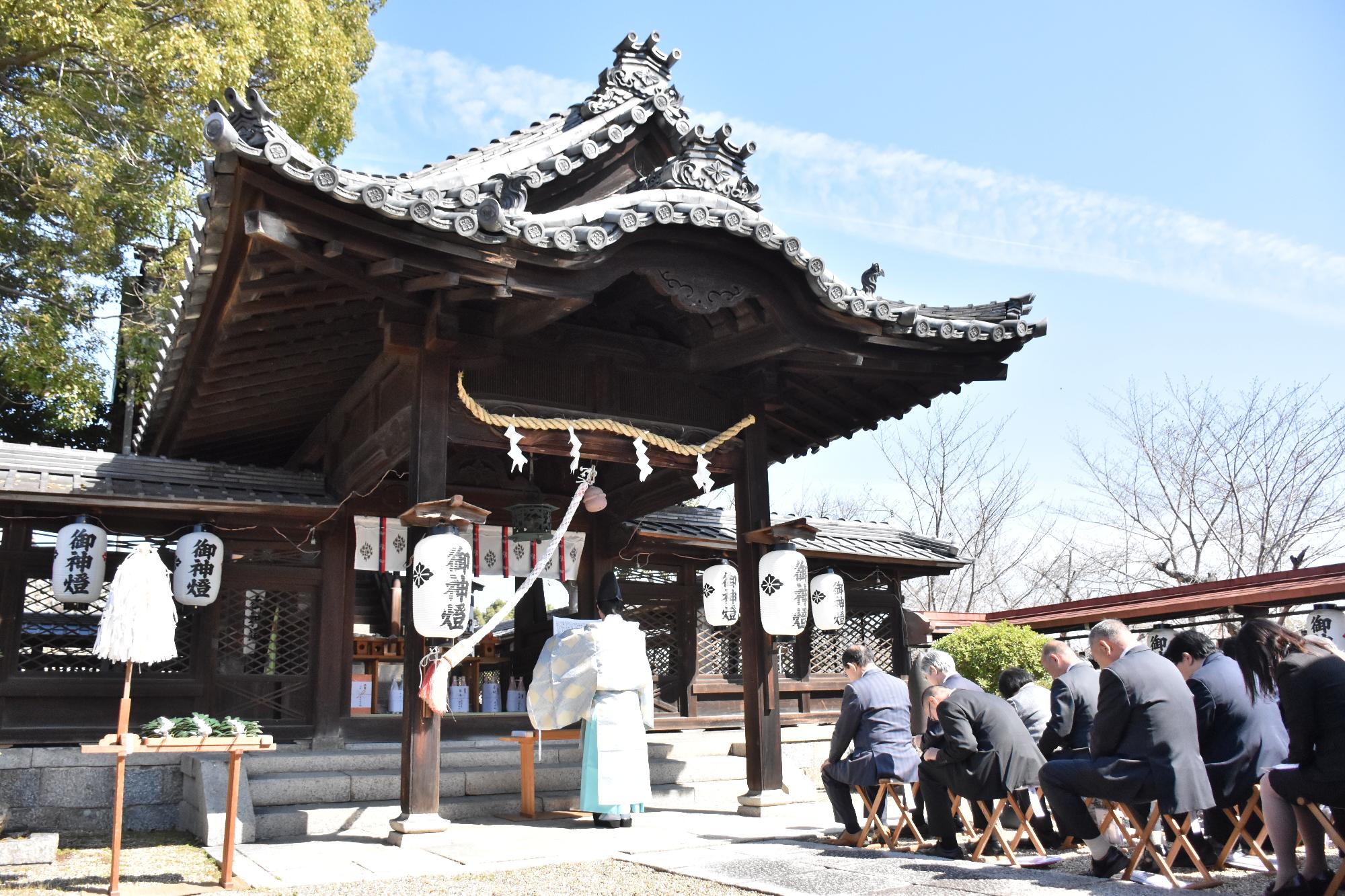 第65回お城まつり 奉告祭の様子