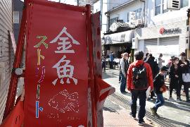 金魚ストリートの看板