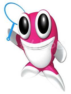 全国金魚すくい選手権大会のマスコットキャラクター「きんとっと」のイメージイラスト