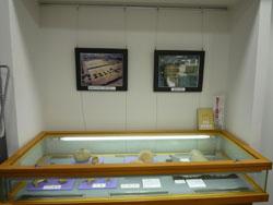 元気城下町プラザに展示されている十条遺跡等から出土した土器の写真
