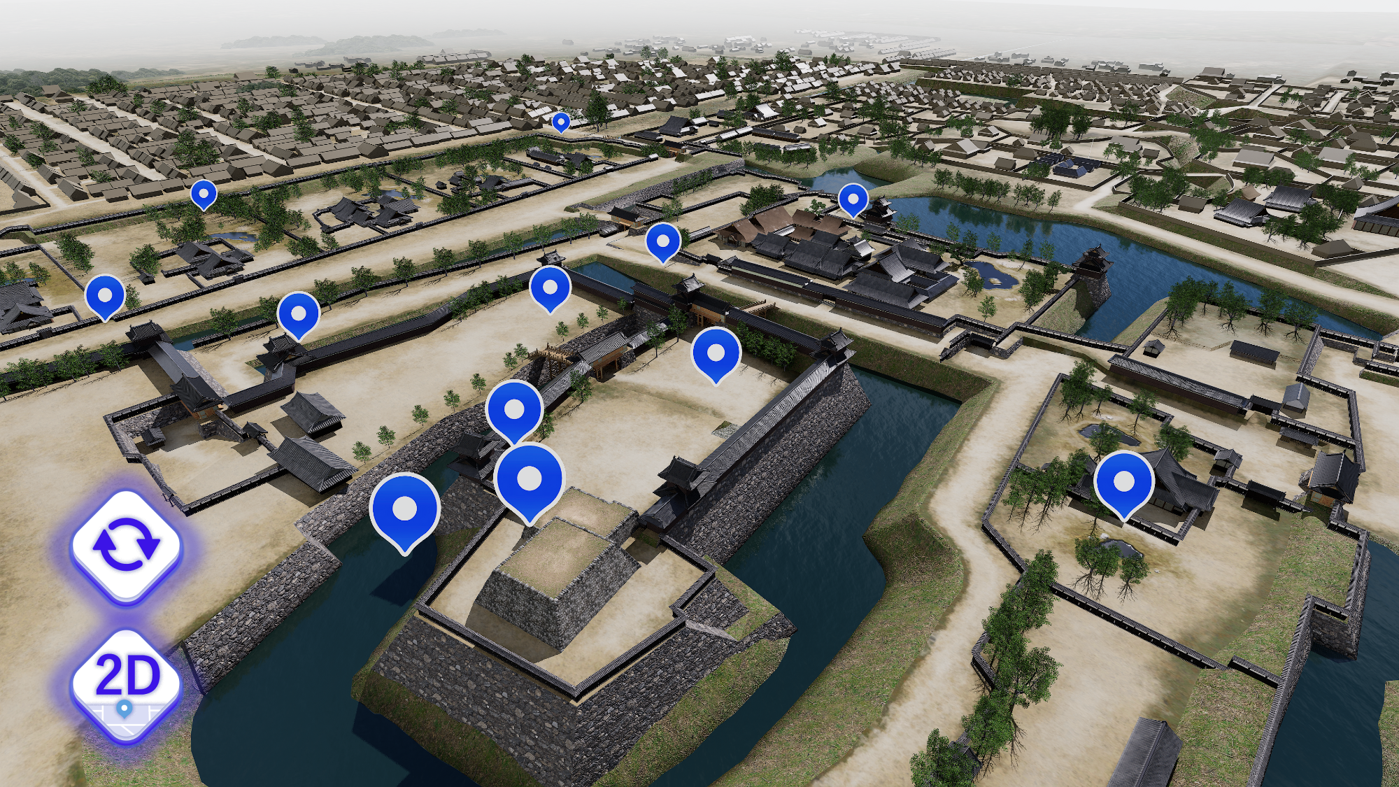 デジタルナビ郡山城跡