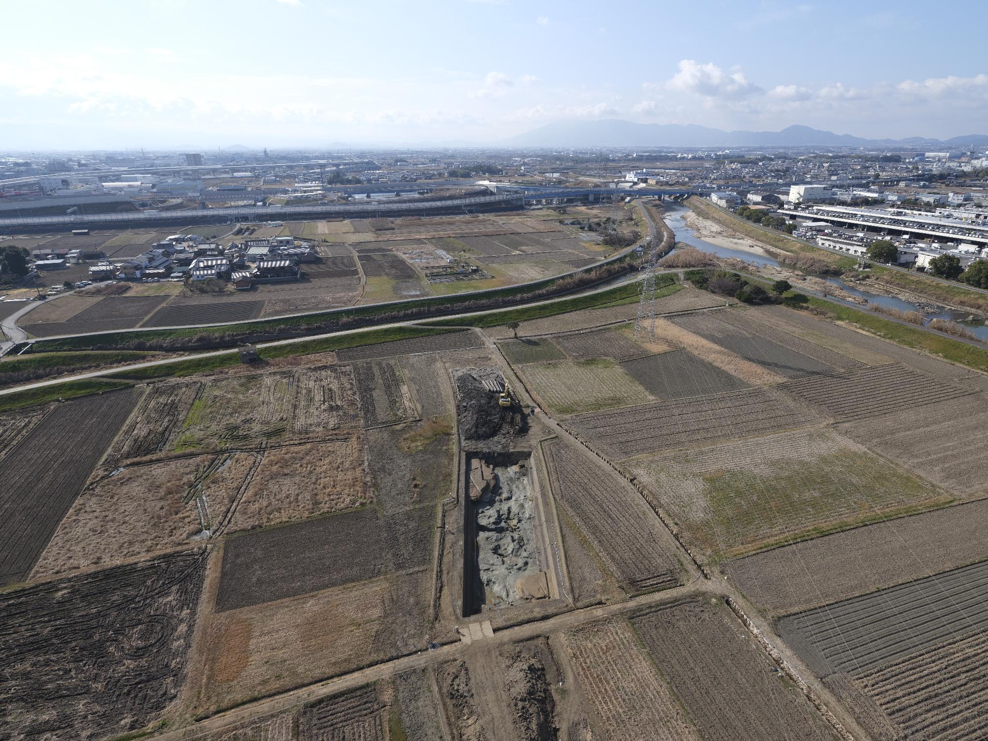 伊豆七条遺跡遠景