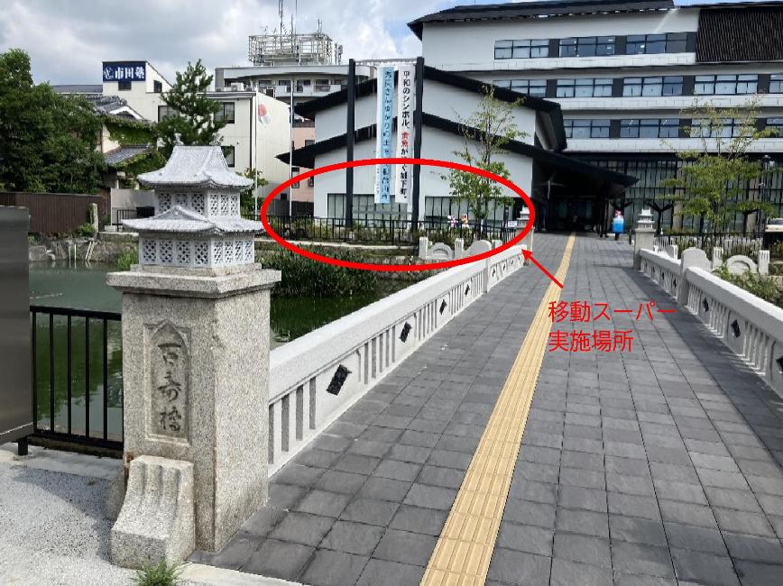 写真（移動スーパー実施場所 ならコープ）